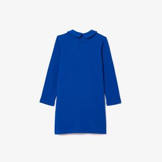 Robe polo avec crocodiles et ouverture au dos Pantalons & Robes - Bleu - Lacoste - Fille