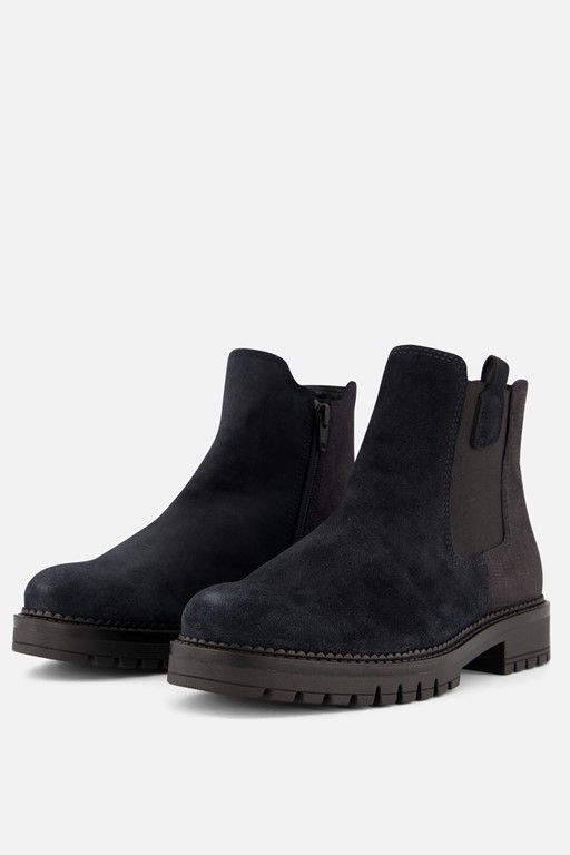 Gabor Chelsea boots blauw Suede