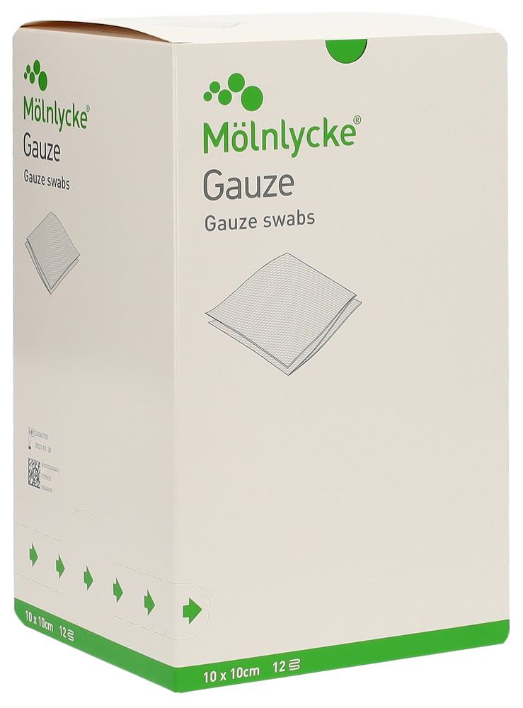 MOELNLYCKE Gazekompressen<br>24 × 5 Stück, 10x10cm, 12 lagig steril