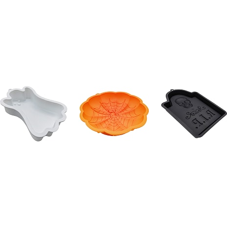 Halloween bageform i silikone - assorteret
