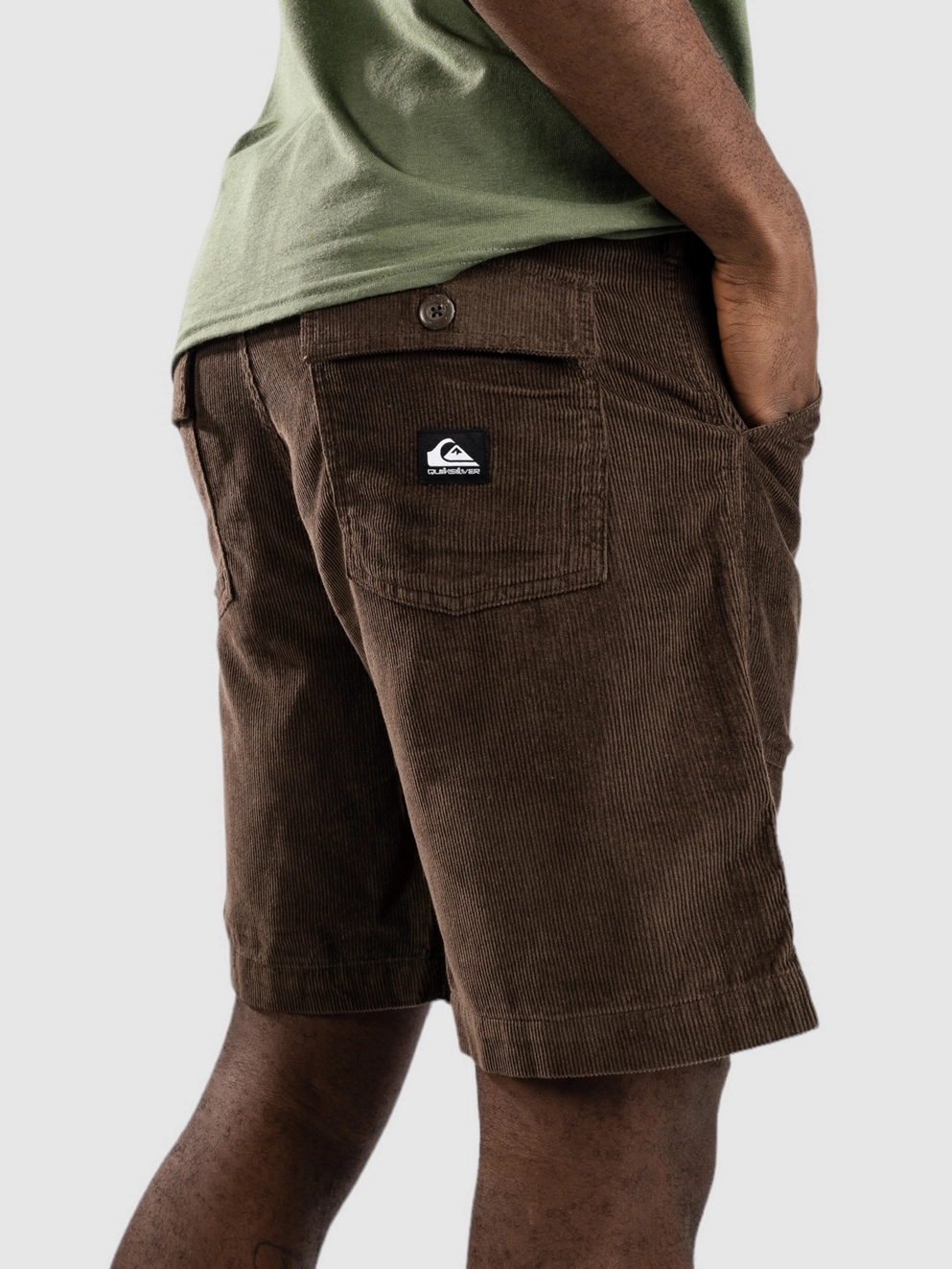 Quiksilver Surf Fatigue Cord Shorts dark brown