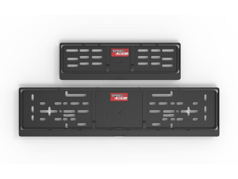 SPEEDLOCK Nummernrahmen-Set, Kunststoff, 30 × 8 cm/50 × 11 Schilderwechsel in wenigen Sekunden