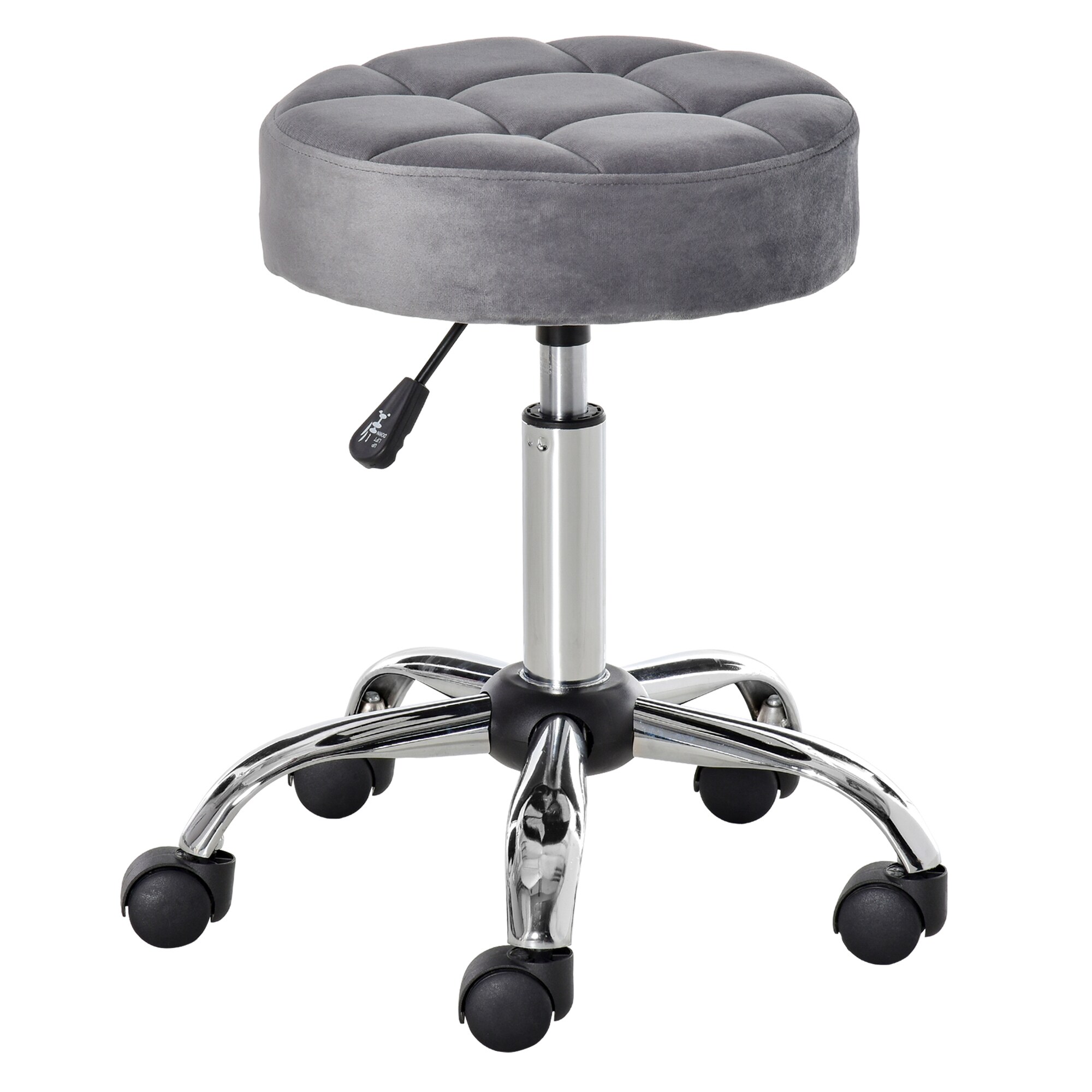 HOMCOM Salonhocker höhenverstellbar 35 x 49-61 cm