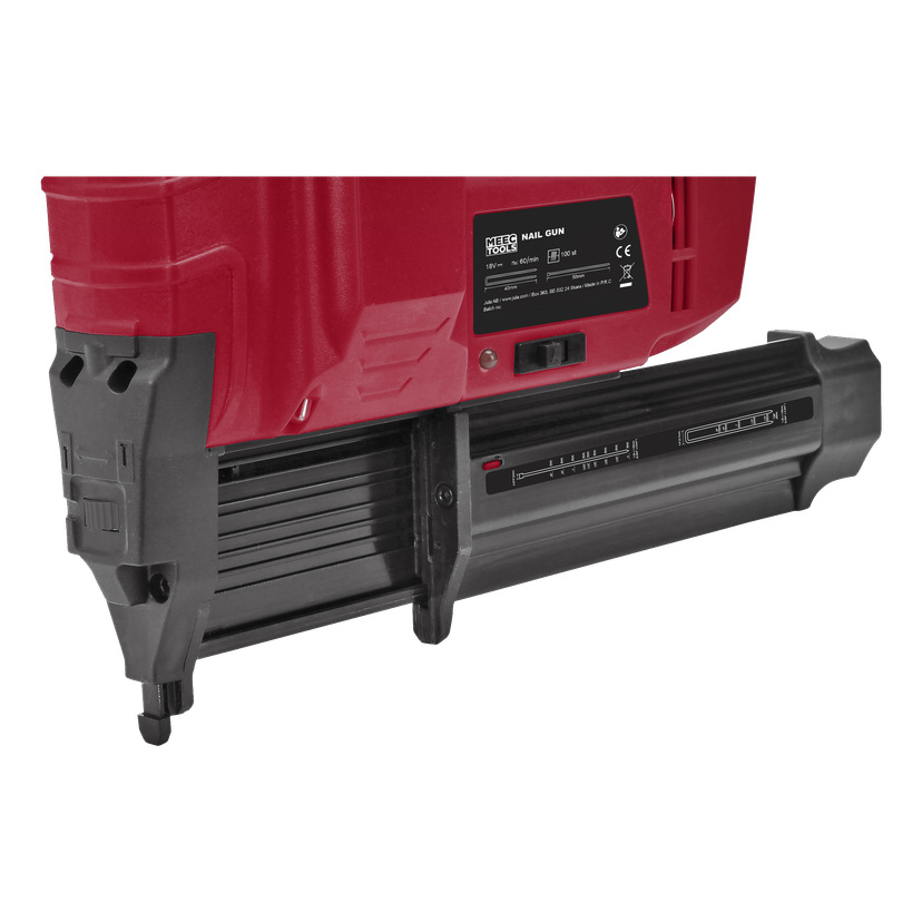Batteridrevet spikerpistolsett 18 V 2,0 Ah 15-51 mm