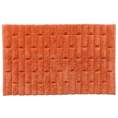 Tapis de bain en coton antidérapant motif briques