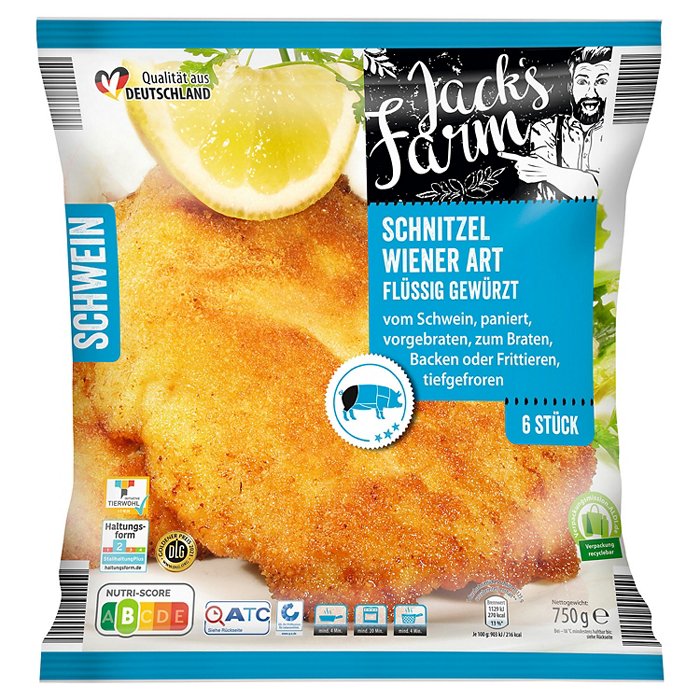 JACK´S FARM Schnitzel Wiener Art 750 g