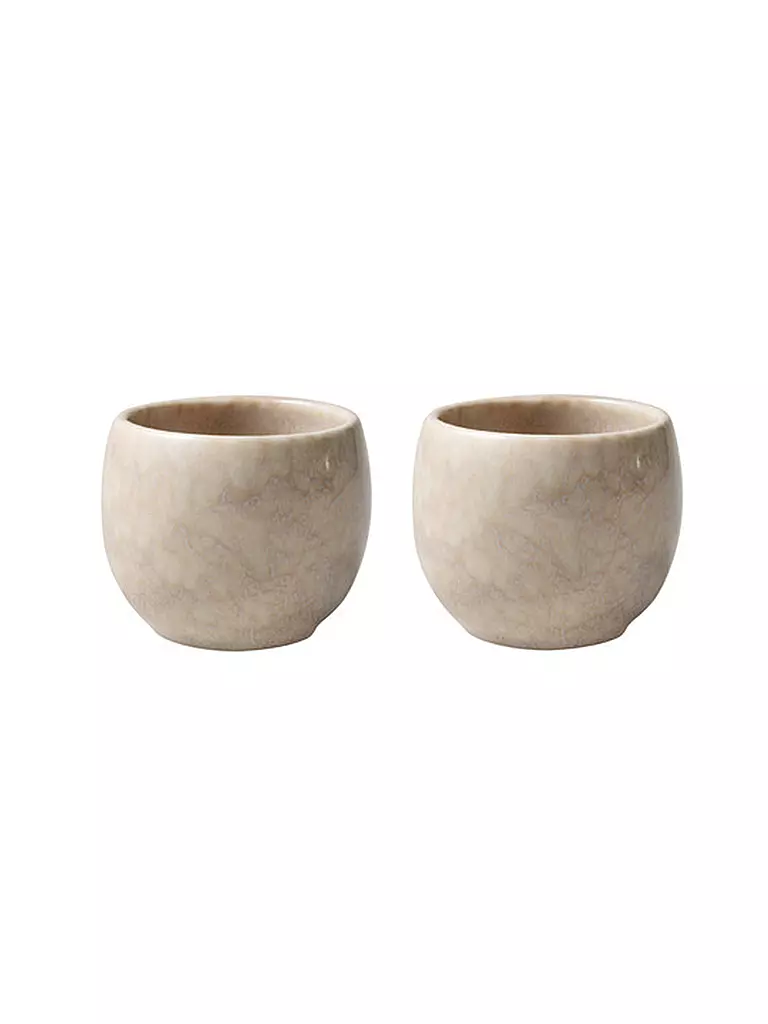 LIKE BY VILLEROY & BOCH Eierbecher 2er Set 5,5cm Perlemor Sand beige