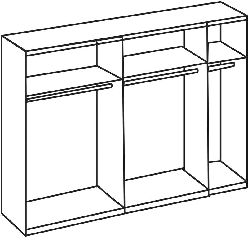 Z2 Schwebetürenschrank 3-türig ANDORRA