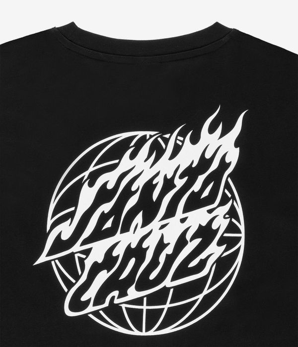 Santa Cruz Global Flame Dot Mono Longsleeve (black)