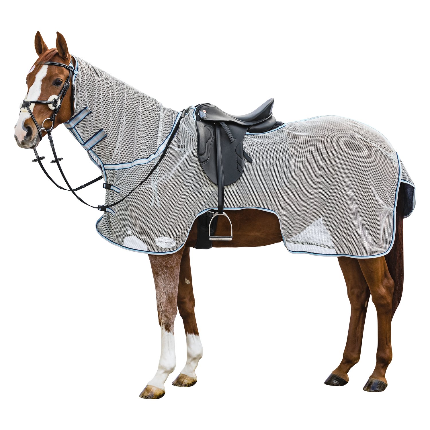 Horse-friends Fliegen-Ausreitdecke  - lightgrey