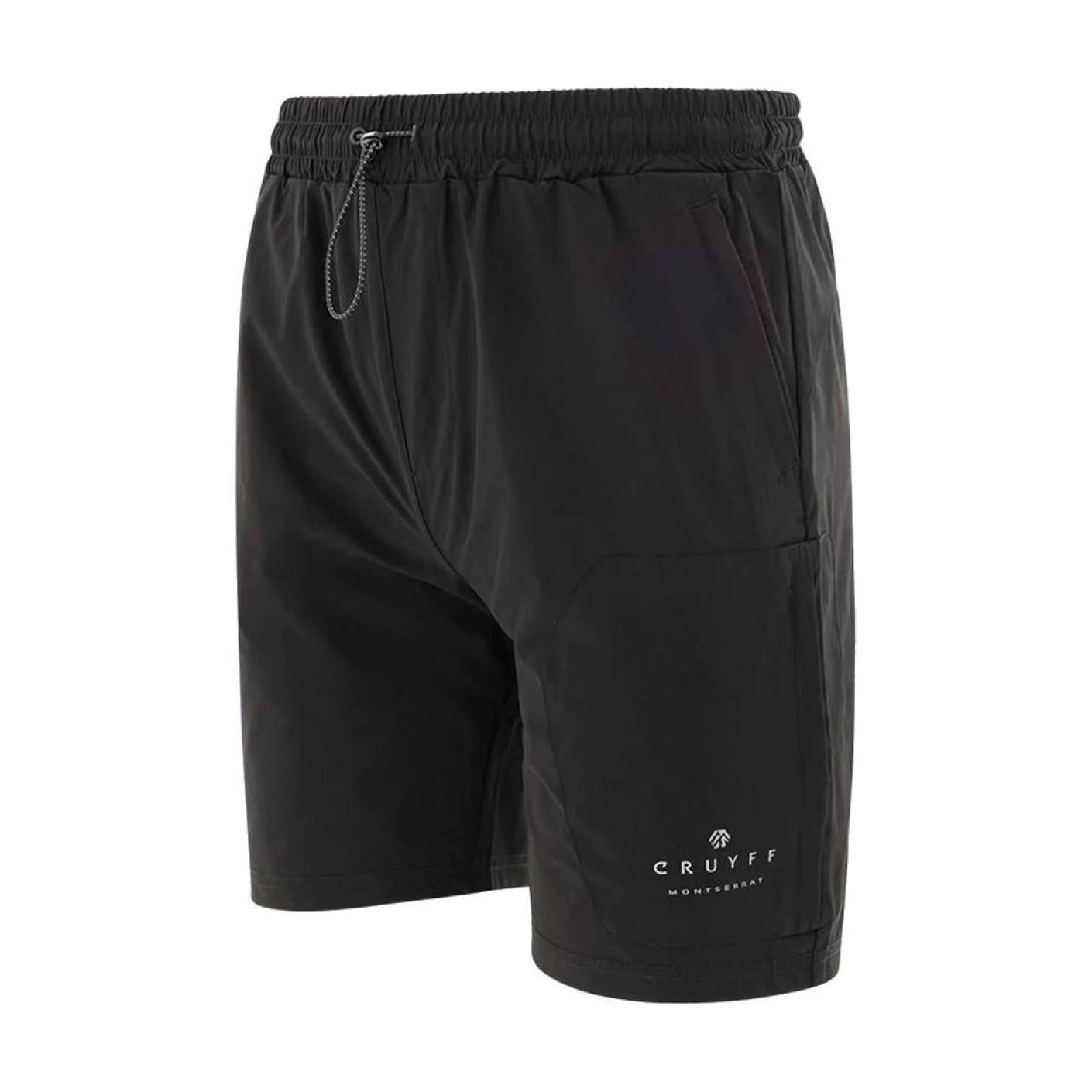 Cruyff Trace Running Woven Broekje Zwart Wit