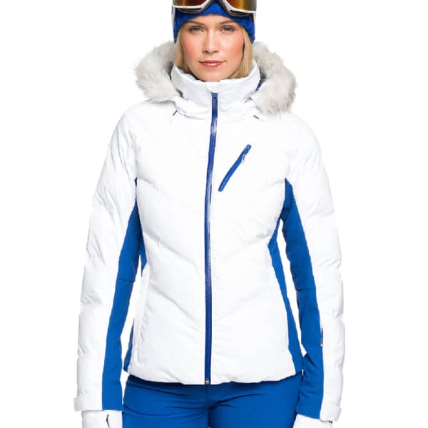 Veste de ski ROXY SNOWSTORM JK BRIGHT WHITE