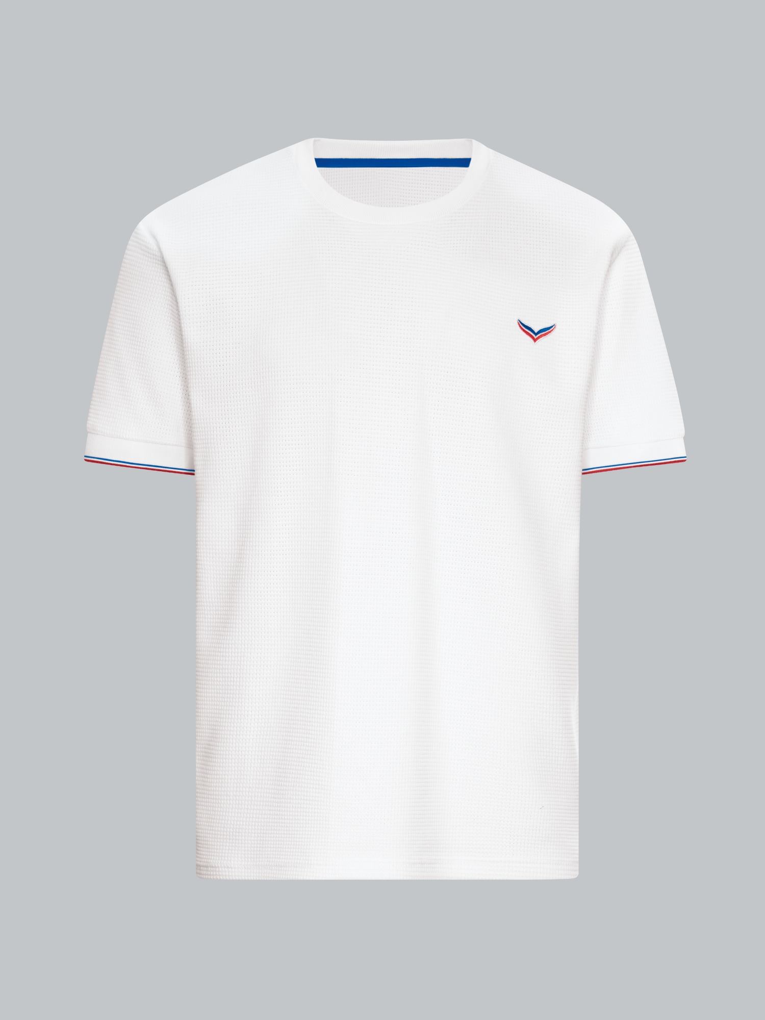Oversized T-Shirt in Waffeloptik Weiss
