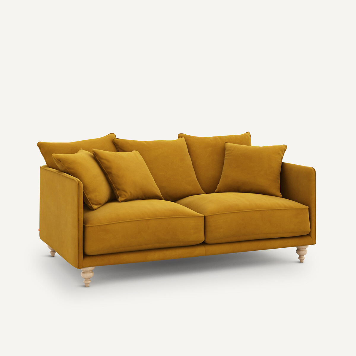 AM.PM<br>Sofá compacto, veludo, Lazare