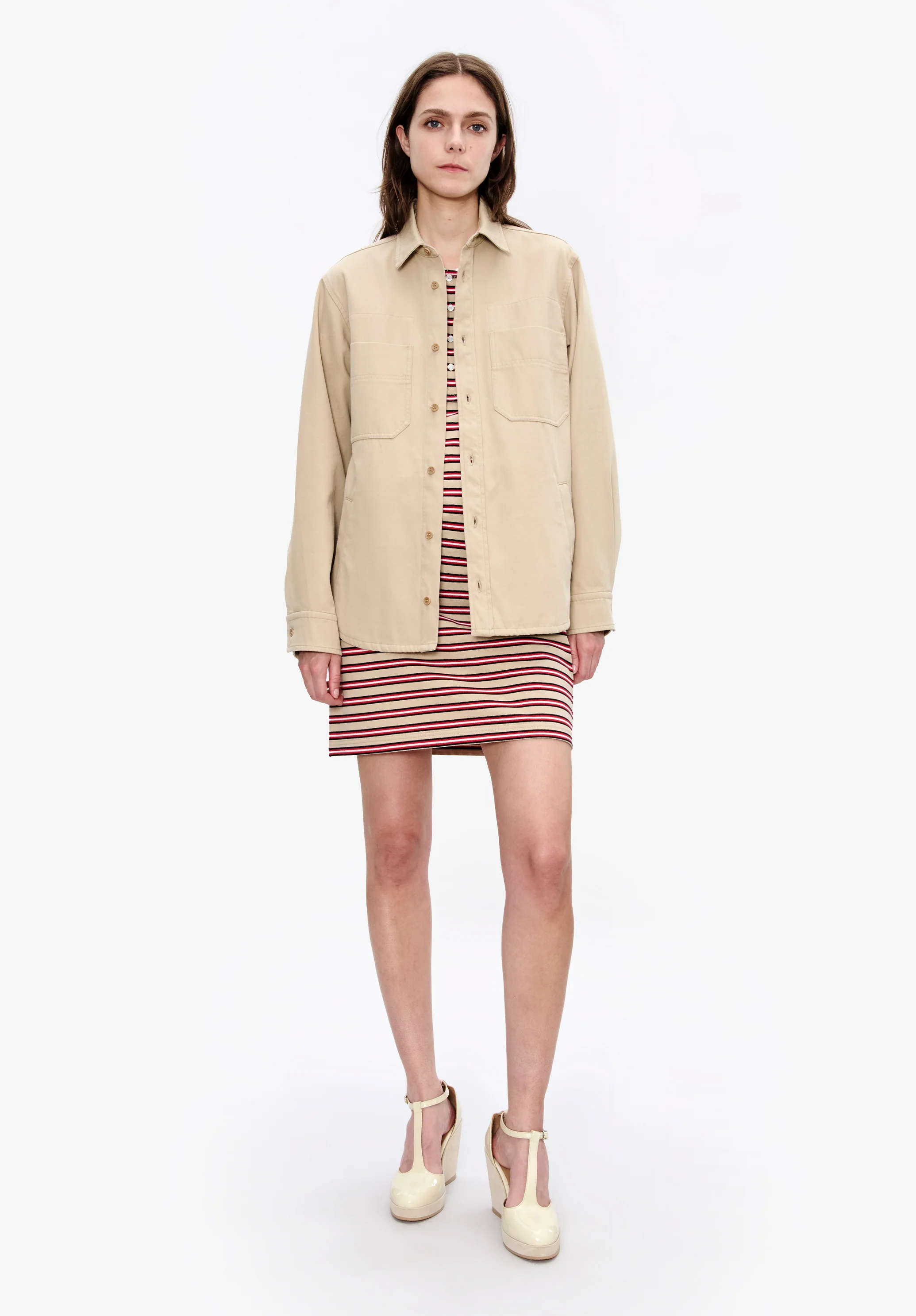 Veste beige esprit workwear - Beige