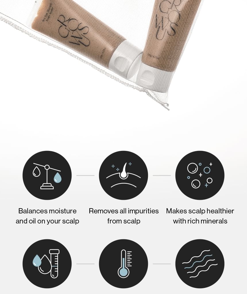 GROWUS - Jumbo Hoofdhuid Scaler met Zeezouttherapie