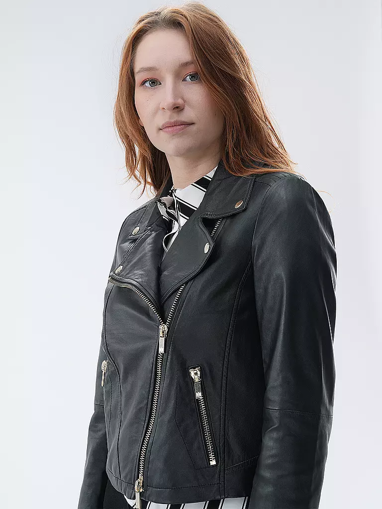 RIANI Lederjacke schwarz
