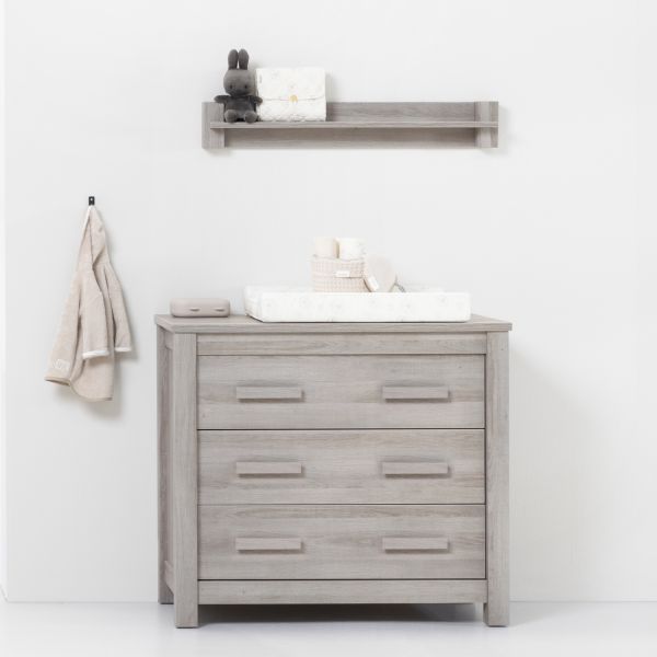 Europe Baby Juno Babykamer Grijs | Bed 60 x 120 cm   Commode