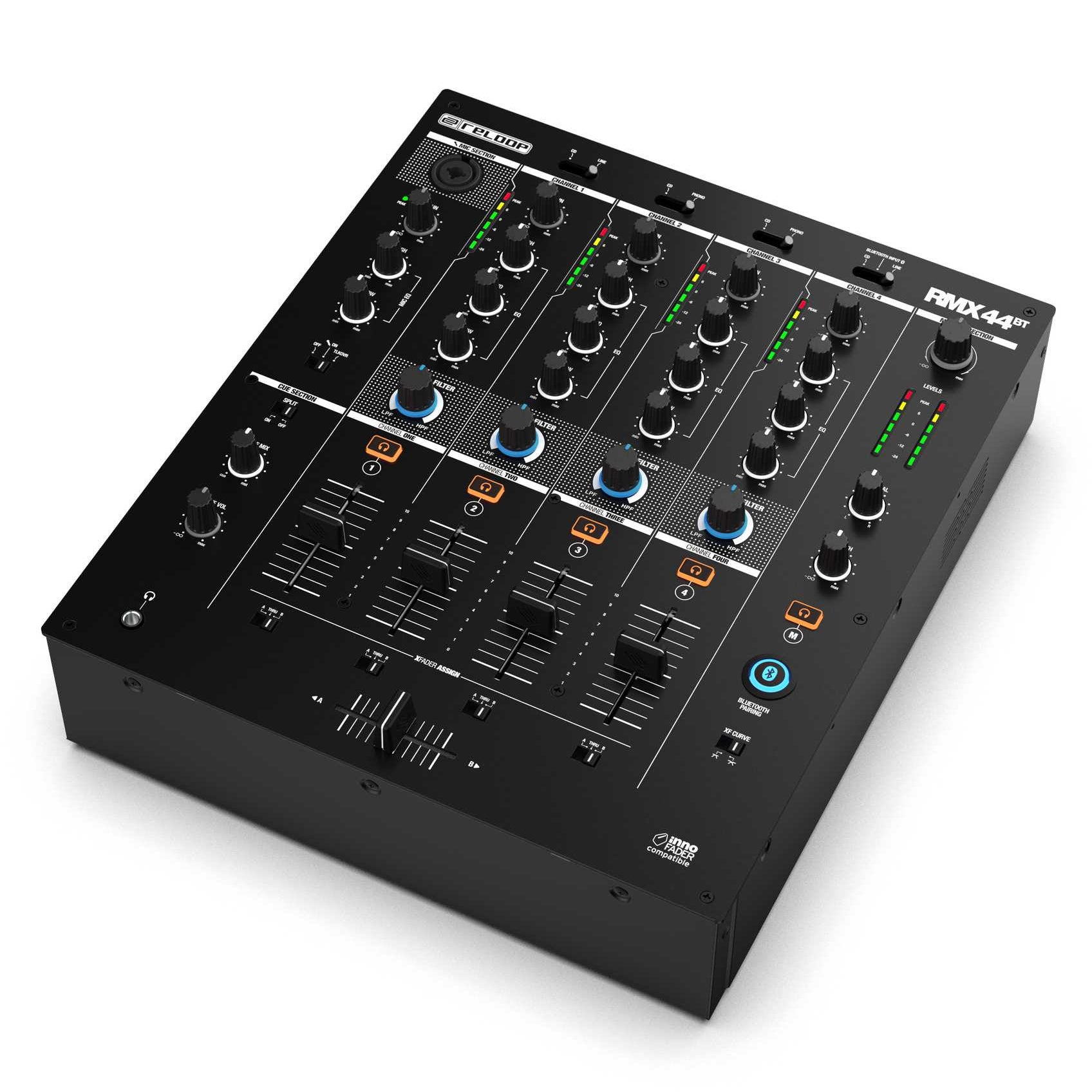 Reloop RMX-44BT 4-kanaals Bluetooth DJ mixer