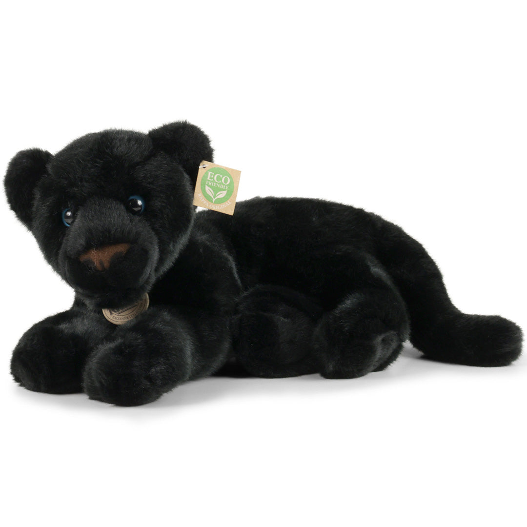 rappa knuffelpanter zwart - 40 cm