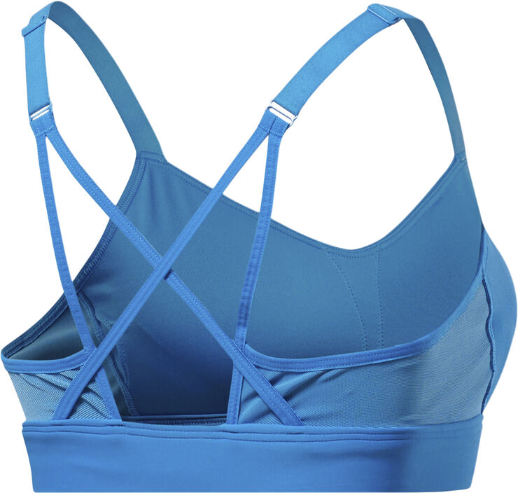 Reebok Hero Medium-Impact Strappy BH Blå