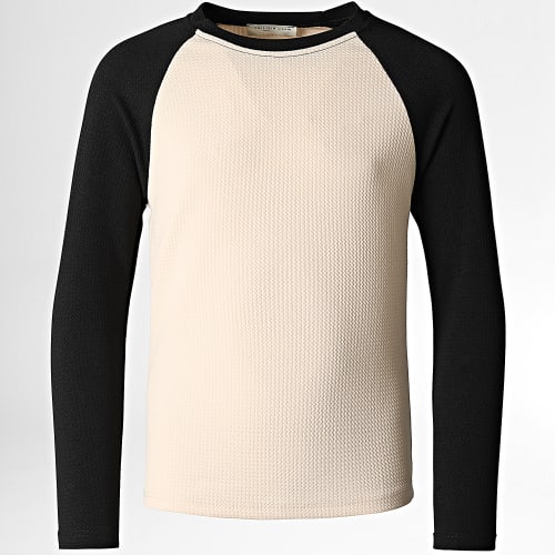 Tee Shirt Manches Longues Enfant 745 Noir Blanc