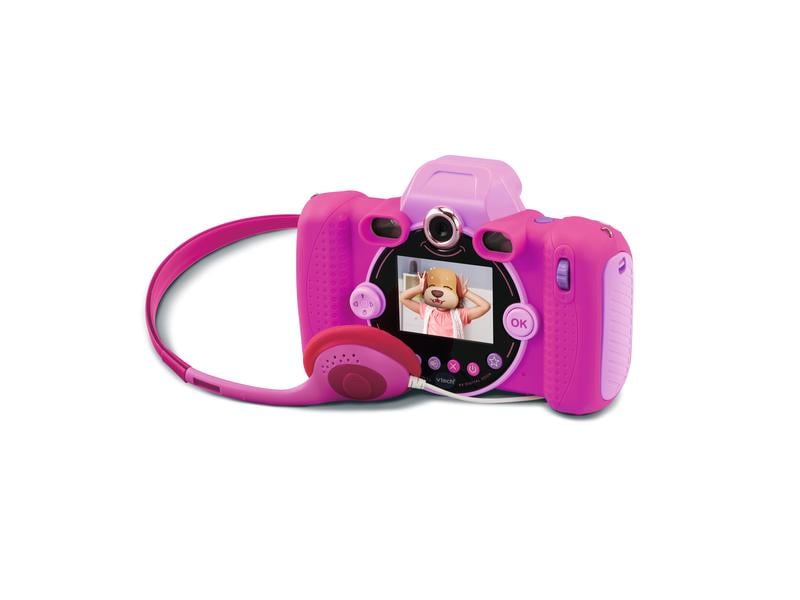 Vtech Kinderkamera Kidizoom Duo FX -FR- Rosa Multifunktionale Digitalkamera mit integriertem Blitz