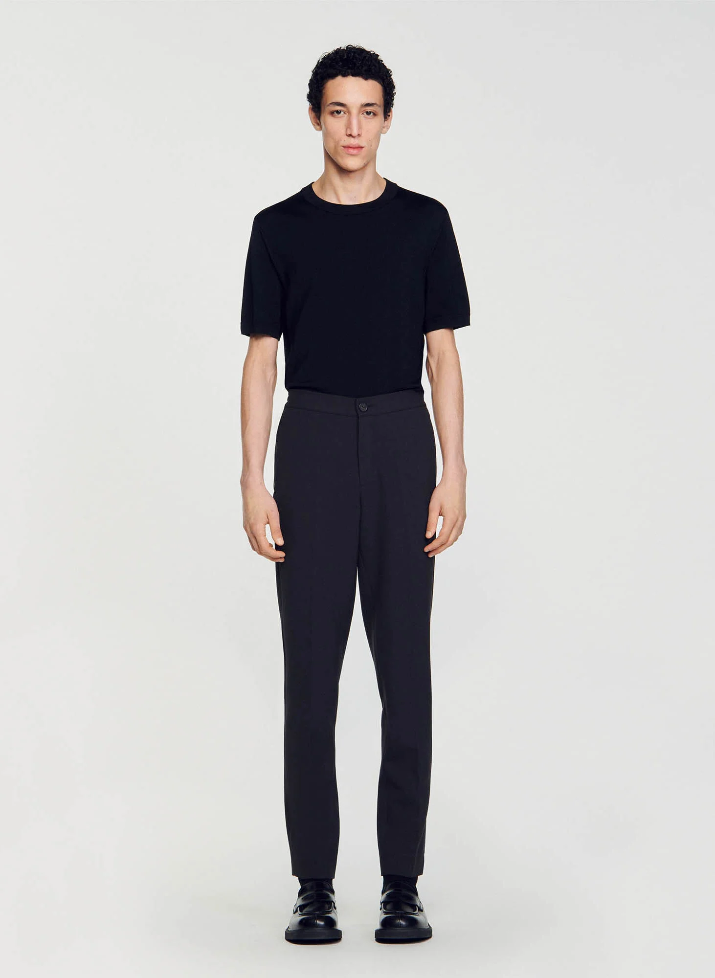 Pantalon droit| Gris