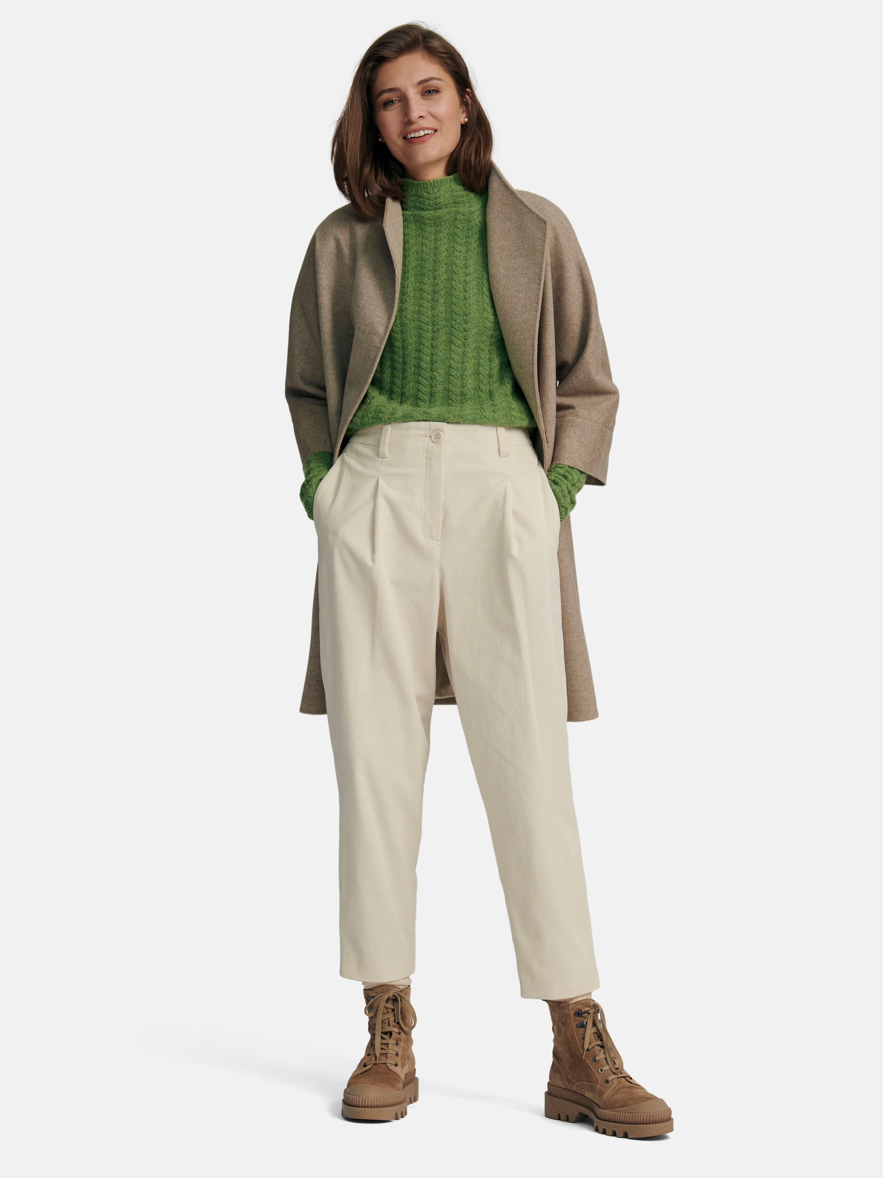 Pullover mit Stehbundkragen