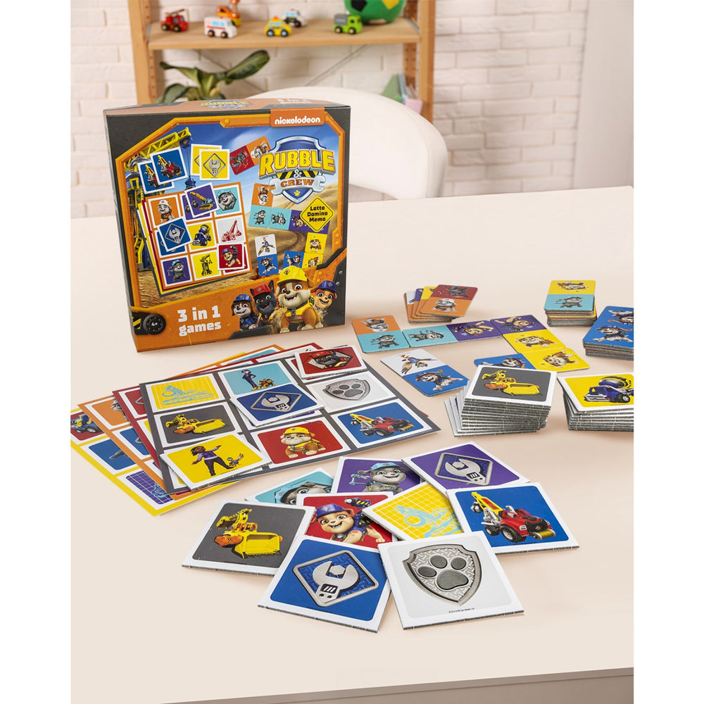 Køb Tactic Games Rubble & Crew 3 I 1 Memo, Lotto, Domino