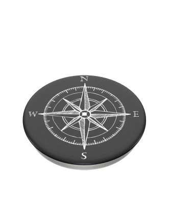 Compass design pop socket