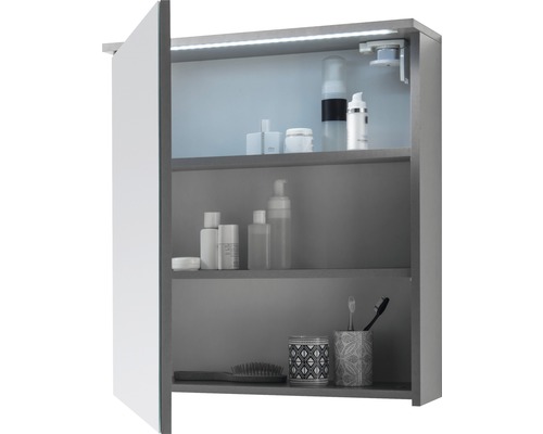 LED spiegelkast TWO, 1 deur, 60x68 cm