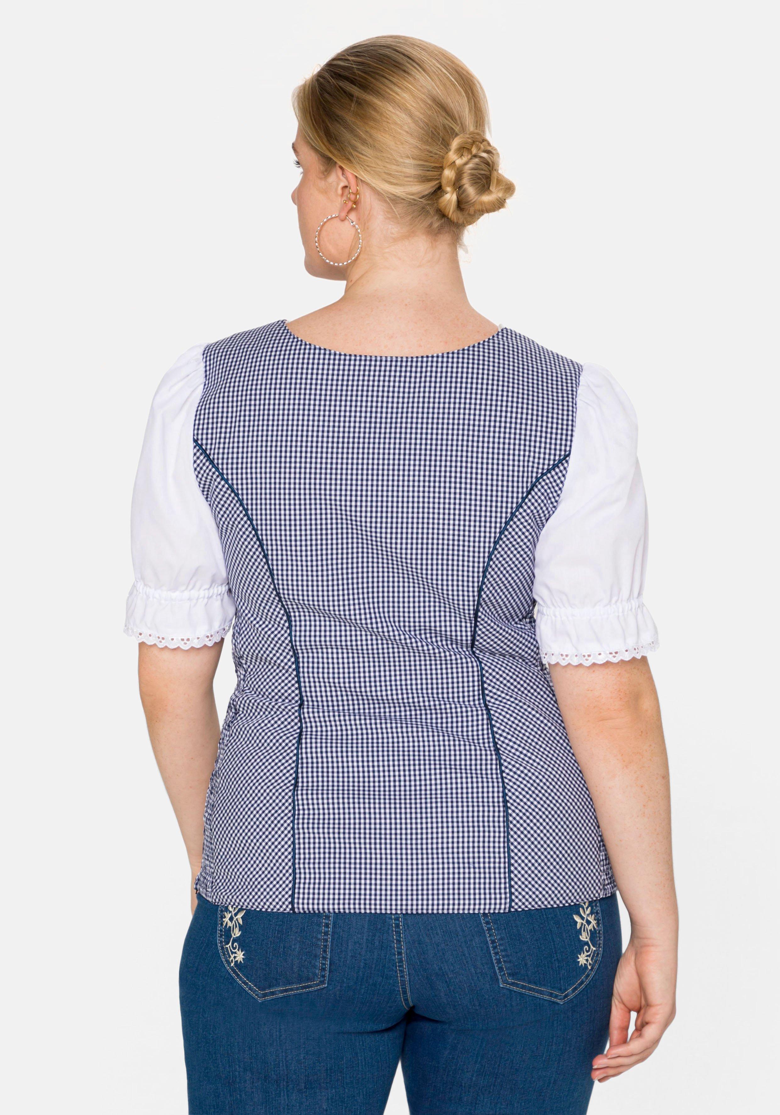 Trachtenbluse im Corsagen-Look