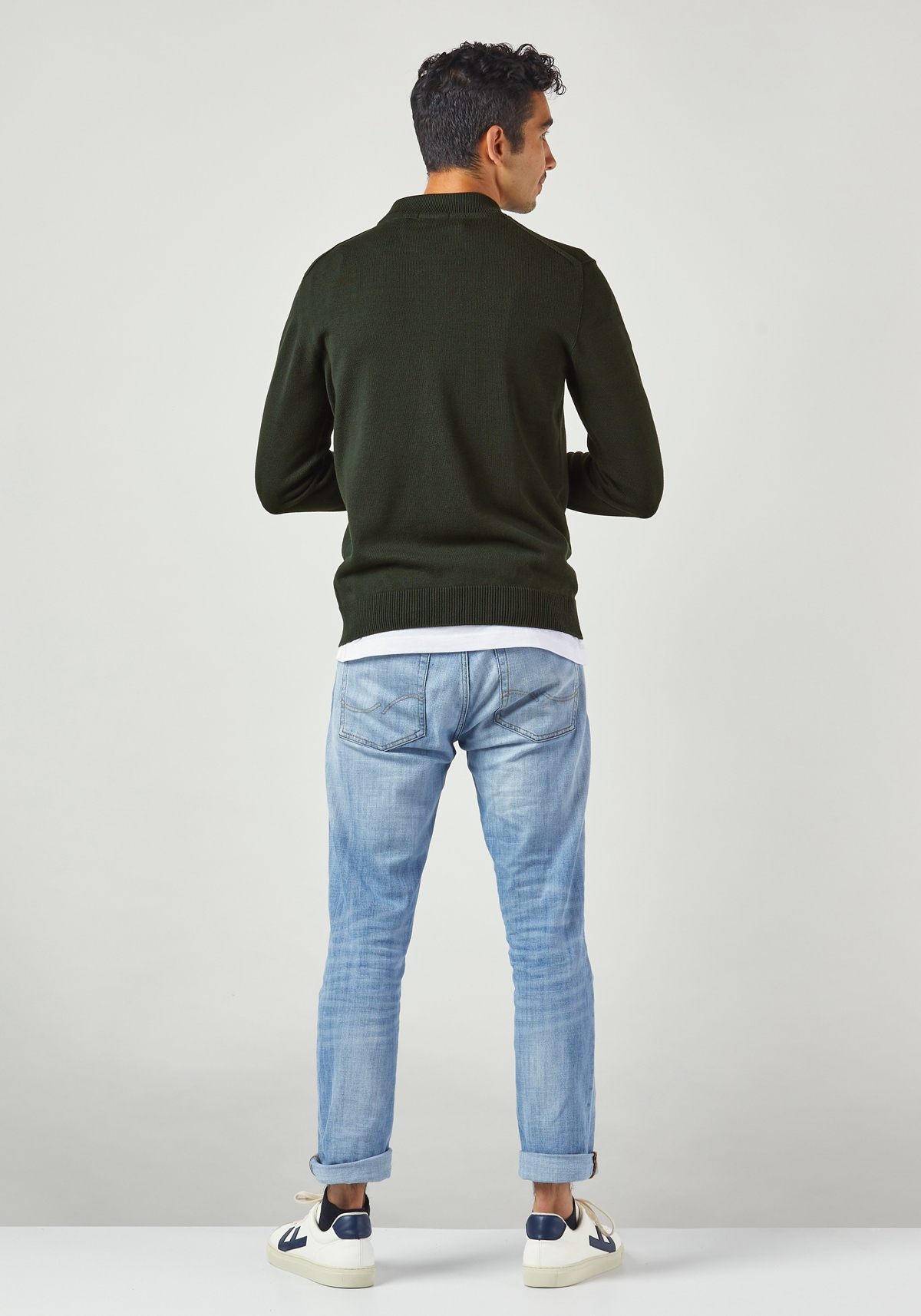 WE ARE ZRCL Herren-Strickjacke Bowler Swiss Edition Dark Green