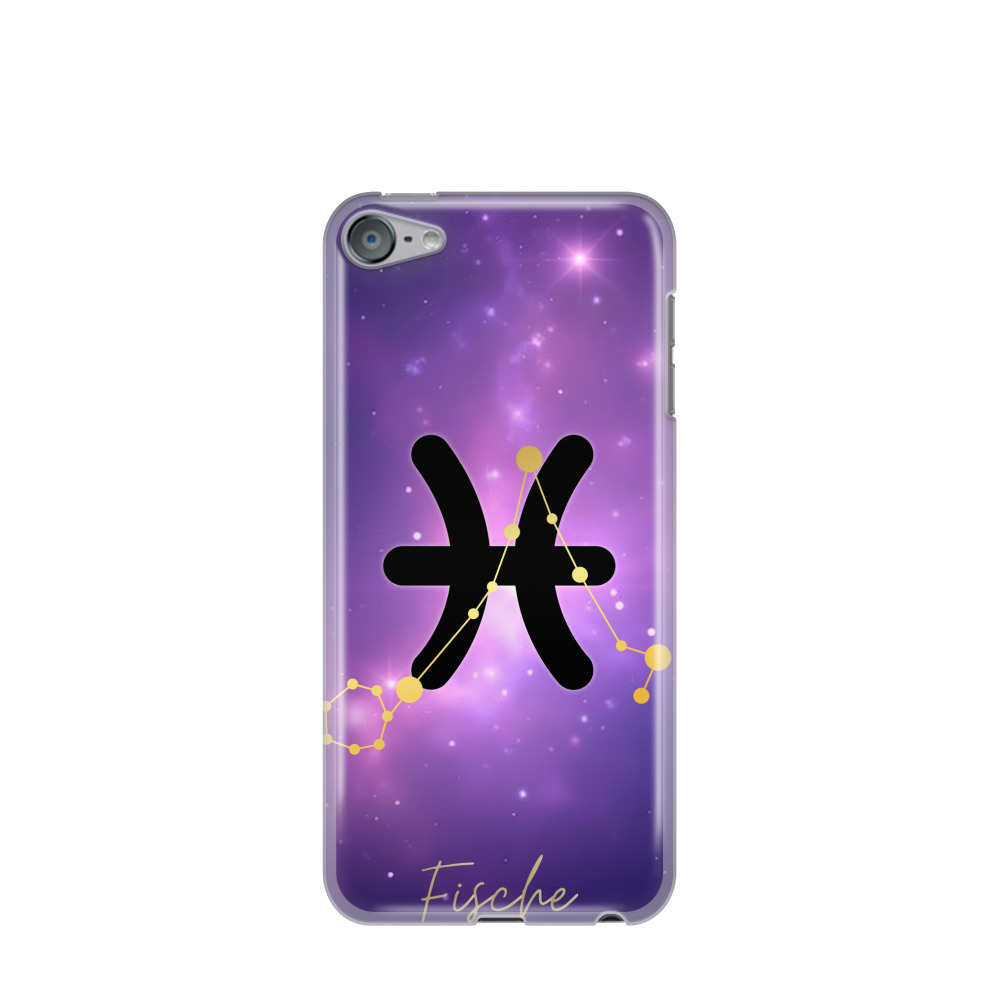 iPod Touch 7G Gummi Hülle Fische 1 - Lila-Violett