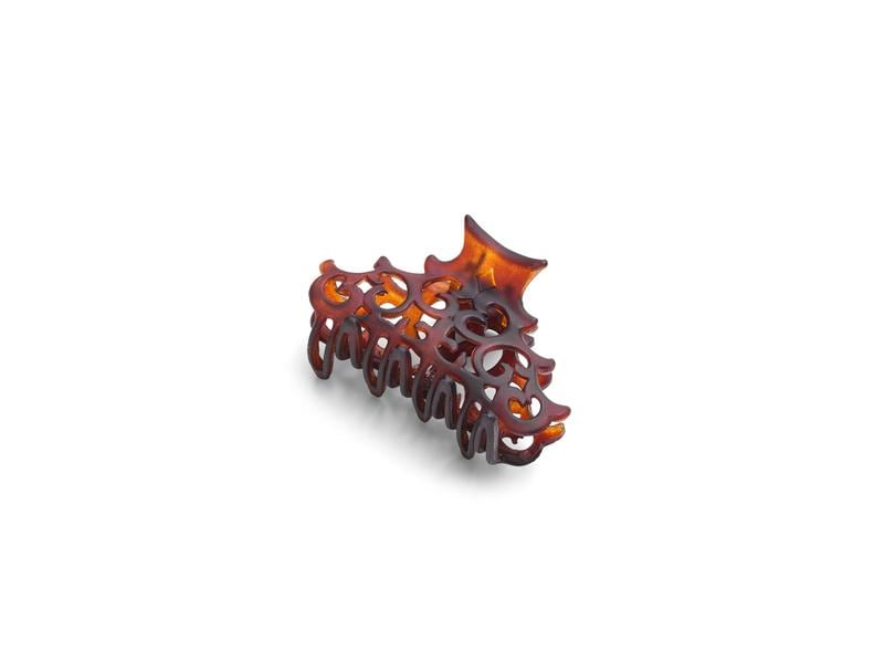 Trisa Accessoires Haarklemme 6 cm, tortoise matt Haarklammern mit flachen Zähnen