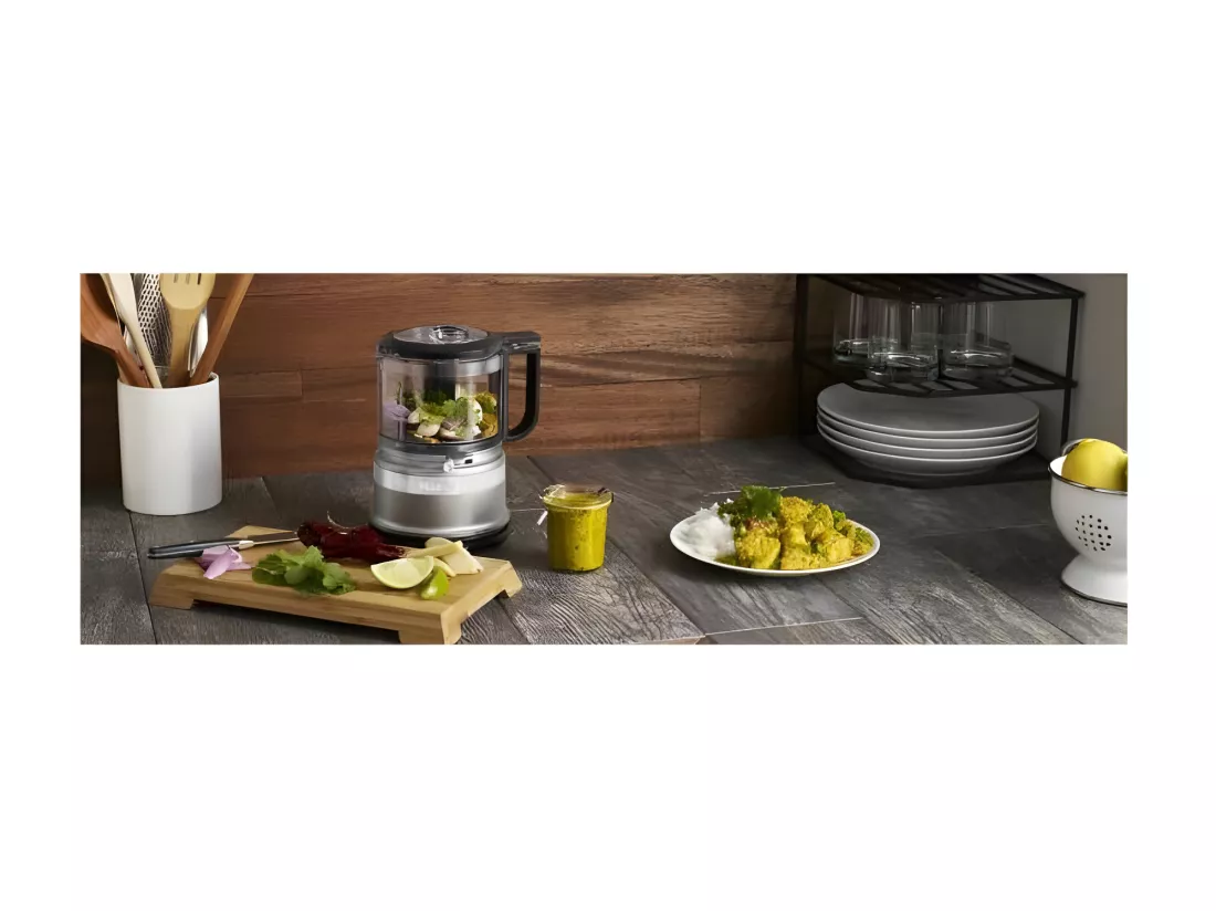 KITCHENAID 5KFC3516ECU Mini hachoir - Gris argent