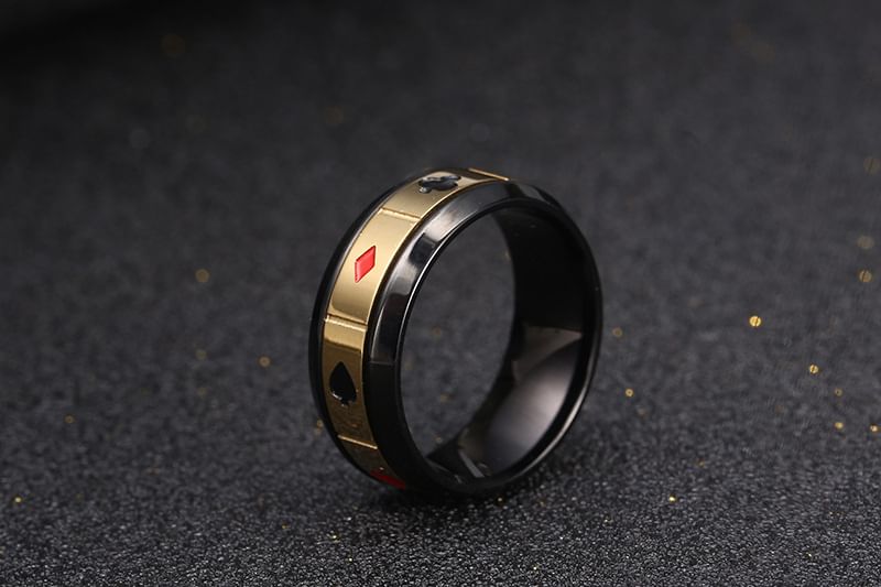 Prushia - Pokerring van roestvrij staal