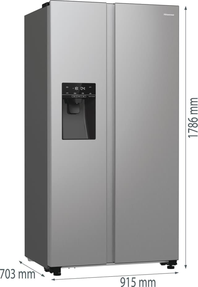 Hisense Side-by-side RS5P535NPCE (Grå metallic)