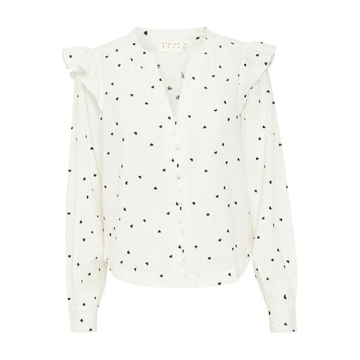 Atelier Rêve Irsaja Skjorte, White/Black, 42