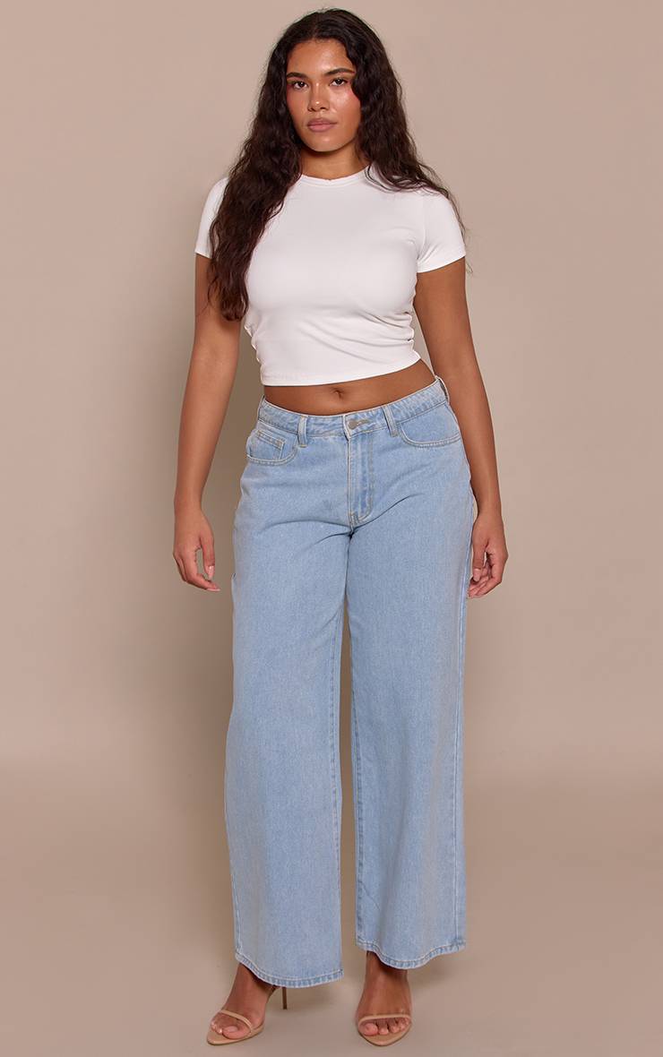 Blanc T-shirt Shape À Manches Courtes Sculptant Avec Soutien-gorge Intégré