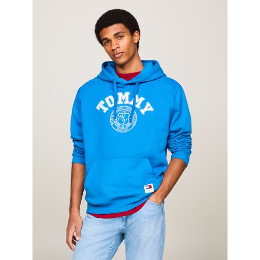 Tommy Jeans TJM Washed Hættetrøje, Coastal Cobalt, L