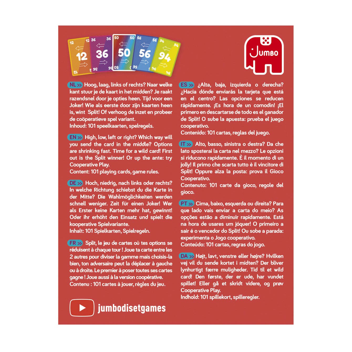 Jumbo Split Kaartspel
