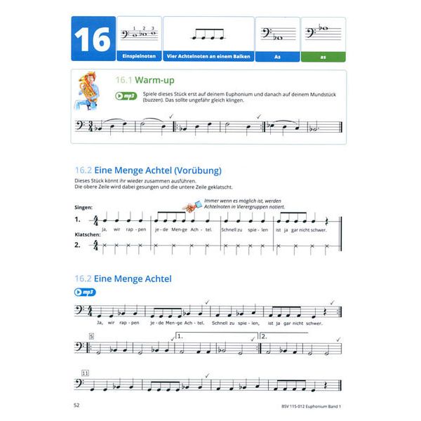 Bläser-Schulen-Verlag Gemeinsam Lernen 1 Euphonium