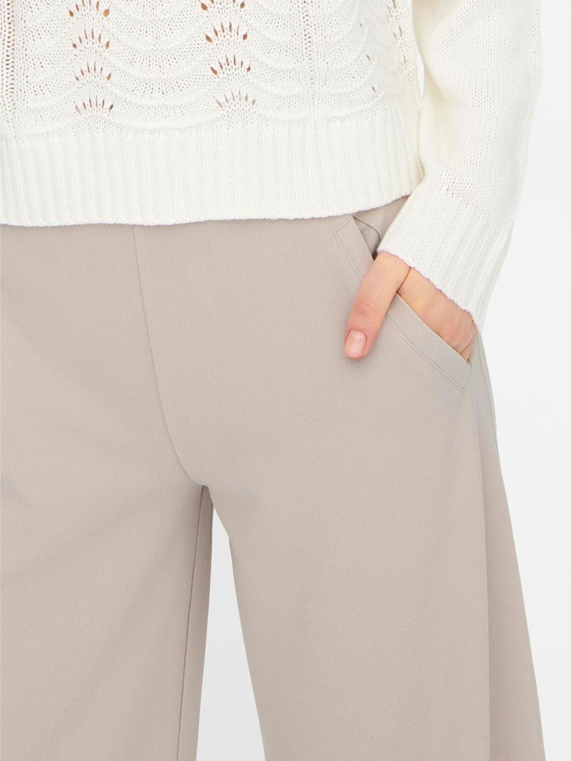 JDYLOUISVILLE Hohe Taille Weiter Beinschnitt Hose mit weitem Beinschnitt Chateau Gray