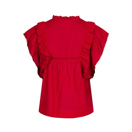 Neo Noir Jayla S Voile Bluse, Red, 36