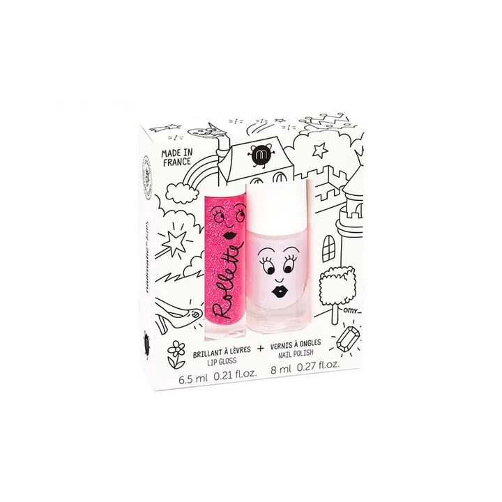 Nailmatic Kids Duo rollette et vernis rose Fairytales