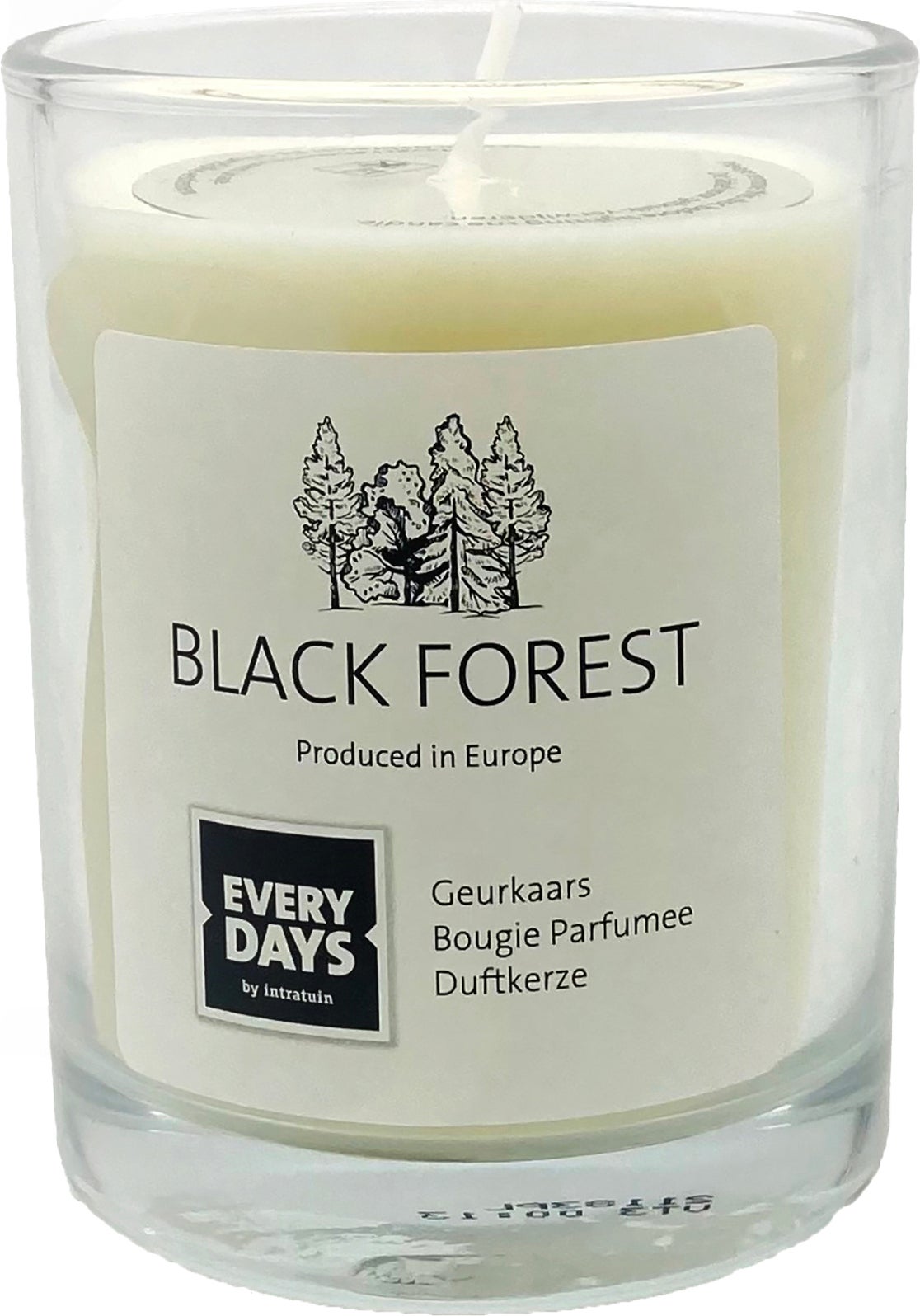 Everydays geurkaars Black Forest wit 43 uur D 7,9 H 9,5 cm