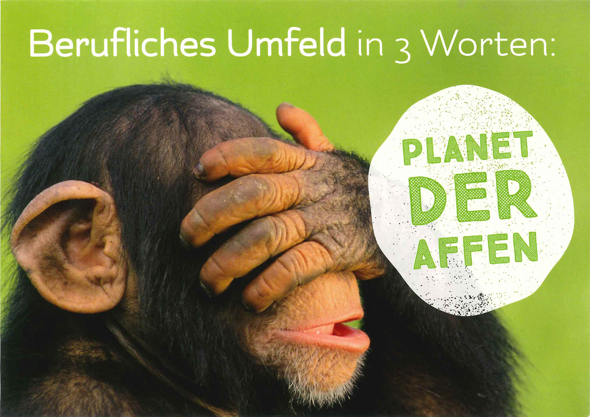 Postkarte 'Beruflicher Planet der Affen' günstig bestellen