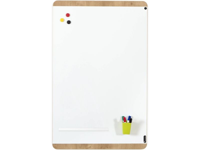 Rocada Whiteboard NATURAL 150 x 100 cm 100 cm x 150 cm, Eic Design-Whiteboard in hochwertiger Holzoptik
